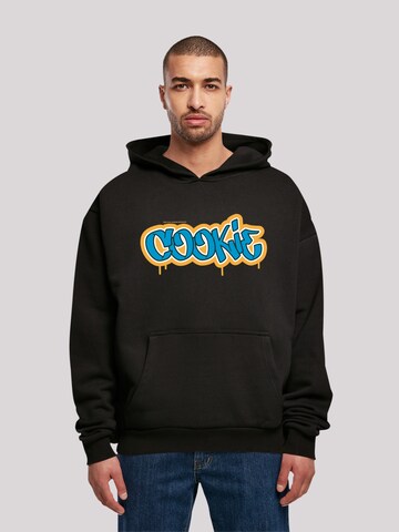 Sweat-shirt 'Sesamstraße Cookie' F4NT4STIC en noir : devant