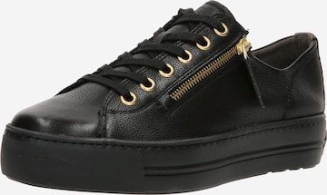 Paul Green Sneakers laag 'Mastercalf' in Zwart: voorkant