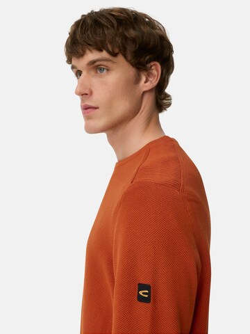 CAMEL ACTIVE Pullover aus reiner Baumwolle in Orange