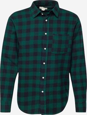 AÉROPOSTALE Button Up Shirt in Green: front