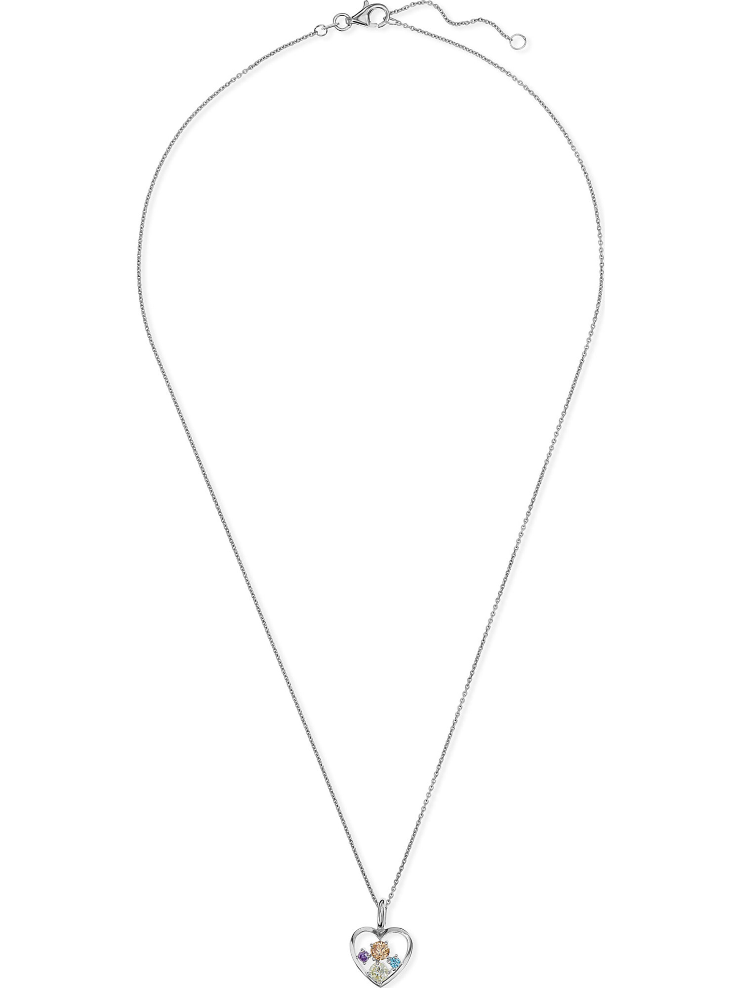 FAVS Necklace in Silver: front