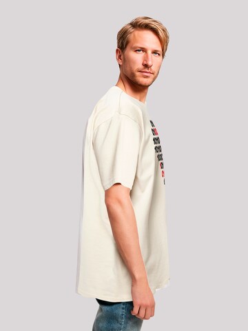 F4NT4STIC Shirt 'I Love You 01001001 Binary Code Herz Valentinstag' in Beige