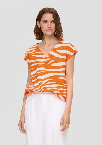 s.Oliver T-shirt i orange: framsida