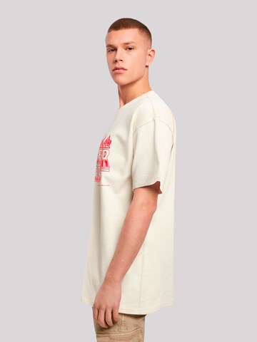 F4NT4STIC Shirt 'Stranger Things Flames Netflix TV Series' in Beige