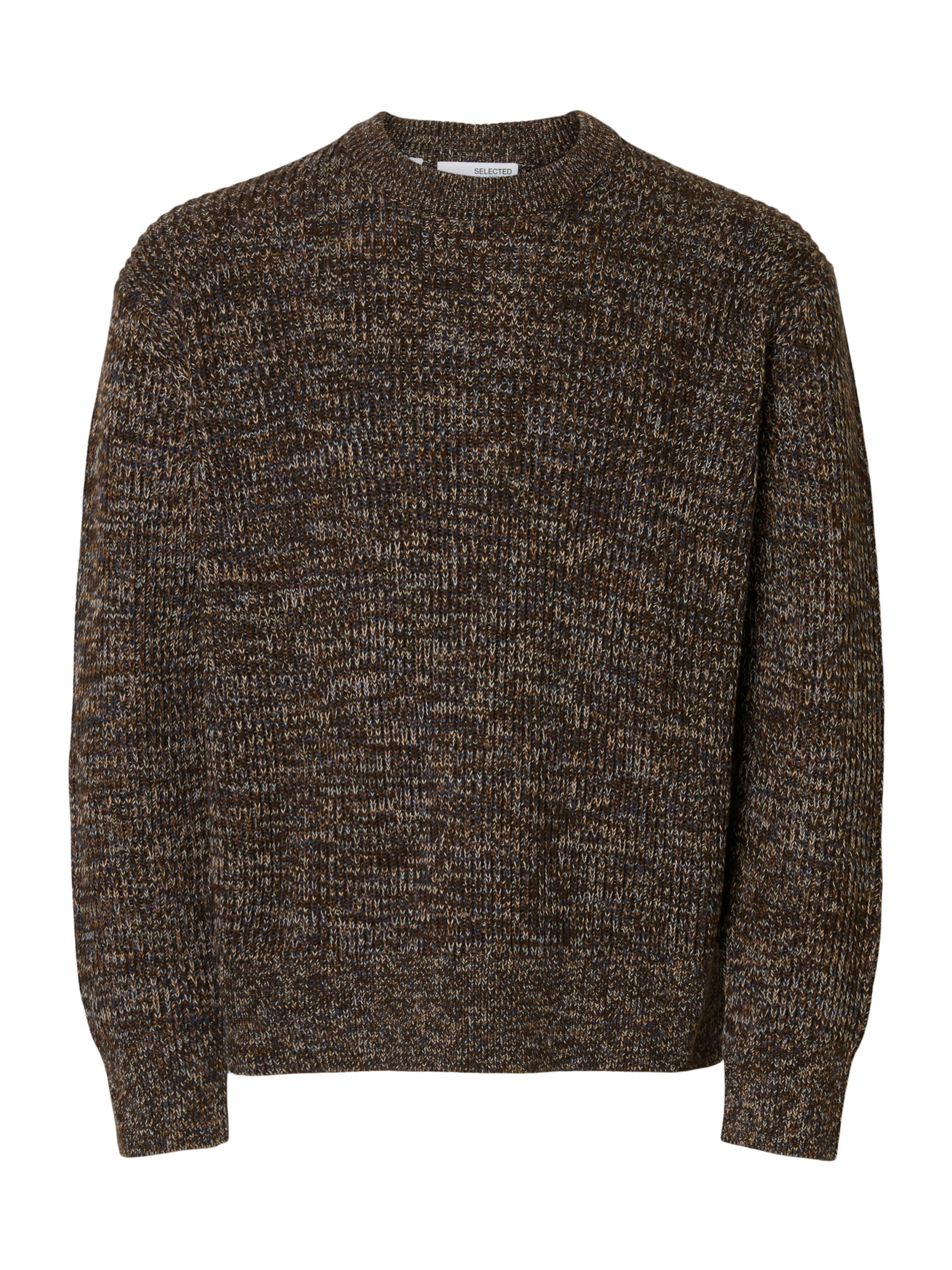 SELECTED Sweater 'SLHTilum' in Brown: front