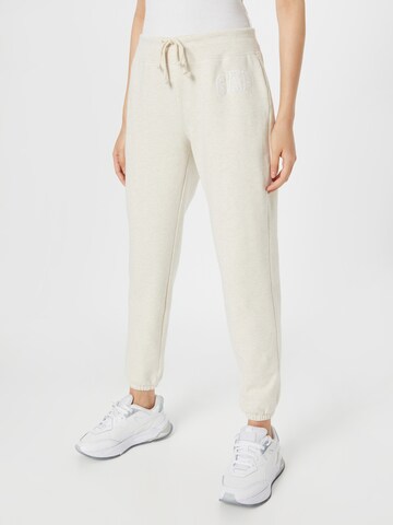 GAP Tapered Broek in Beige: voorkant