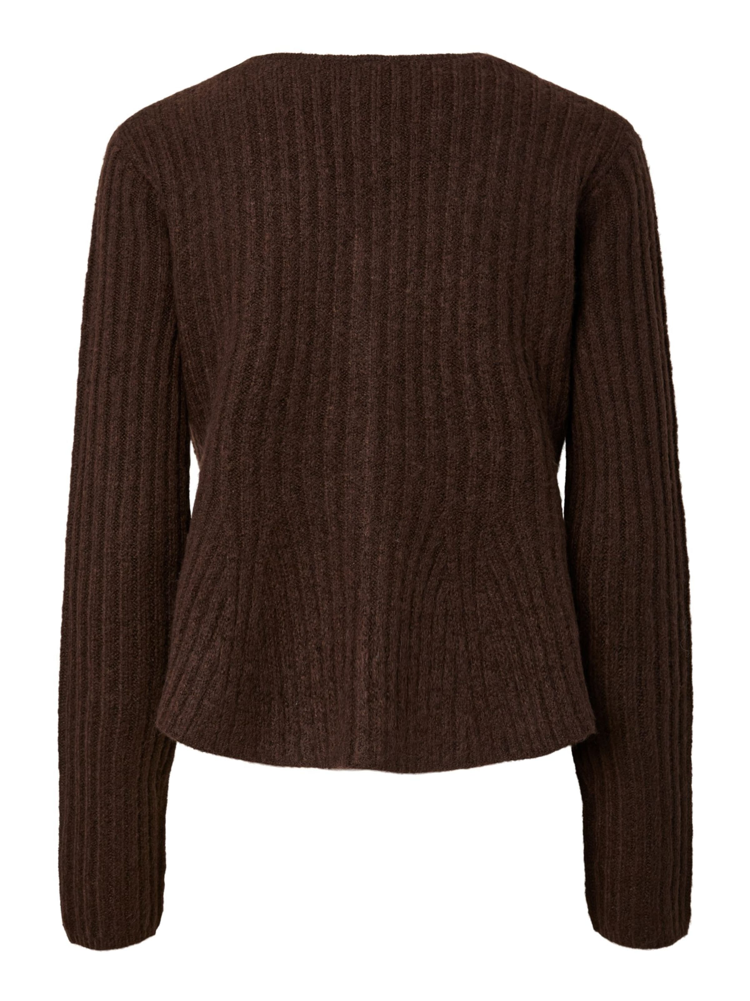 YAS Cardigan 'Dolly' i brun
