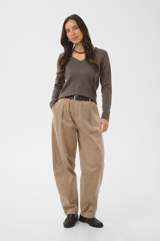 SAINT TROPEZ Sweater 'Mila' in Brown
