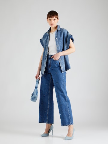 ONLY Wide leg Jeans 'HOPE' in Blue