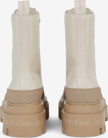 Calvin Klein Schnürstiefelette in Beige