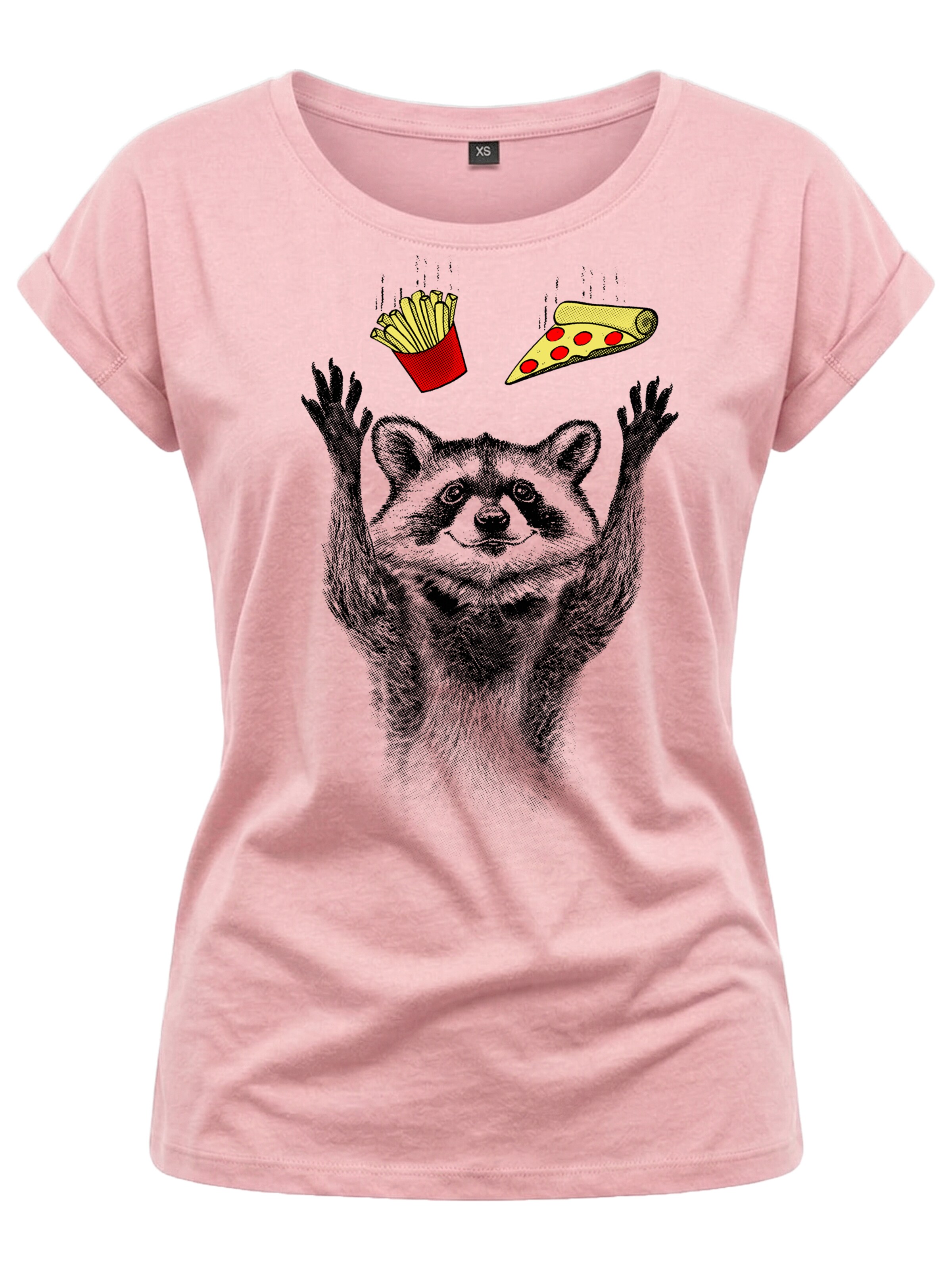 MAKAYA Shirt 'Pizza' in Pink: front