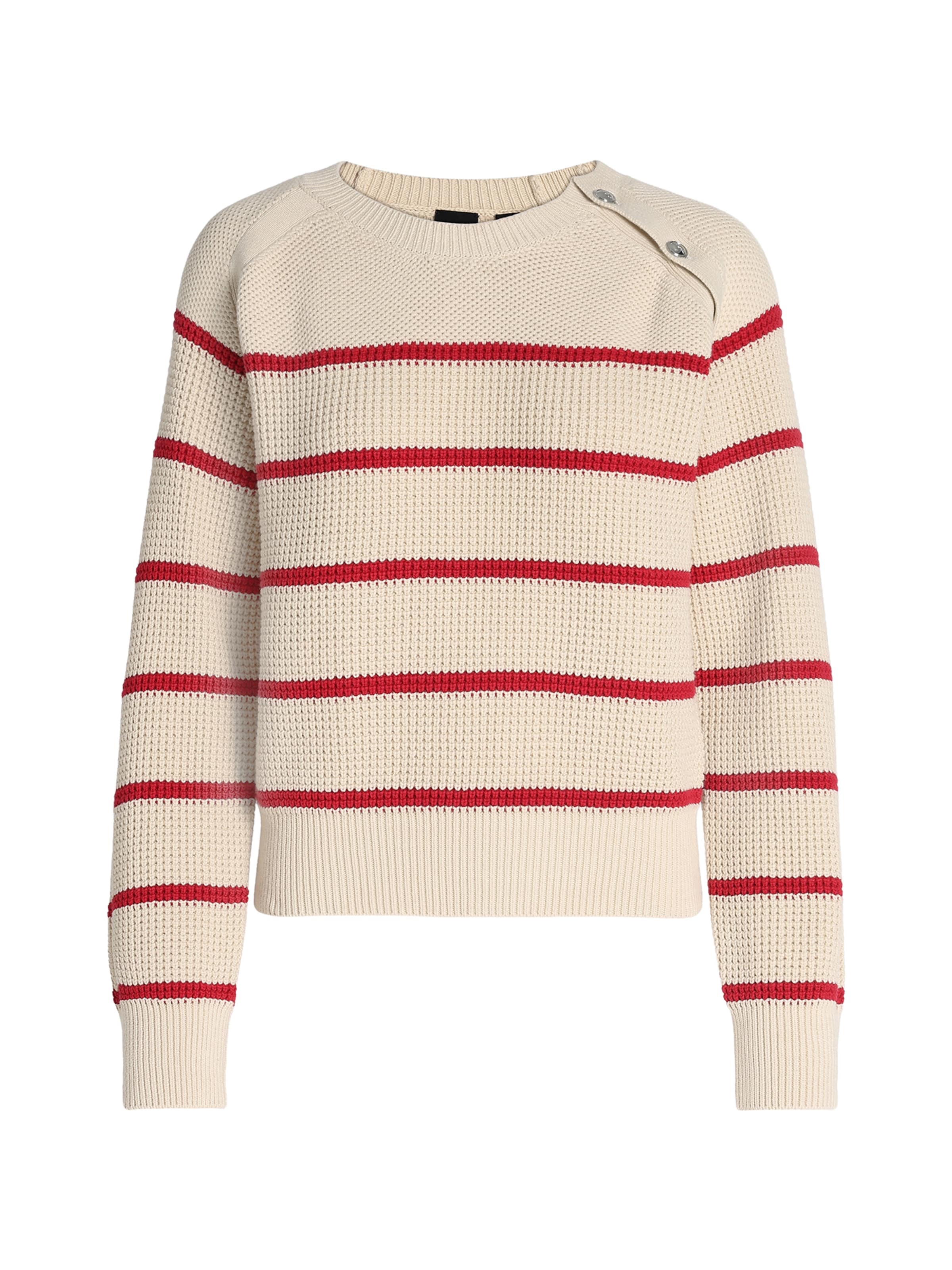 BOSS Pull-over 'C_Farbori' en XS en crème / rouge cerise, Vue avec produit