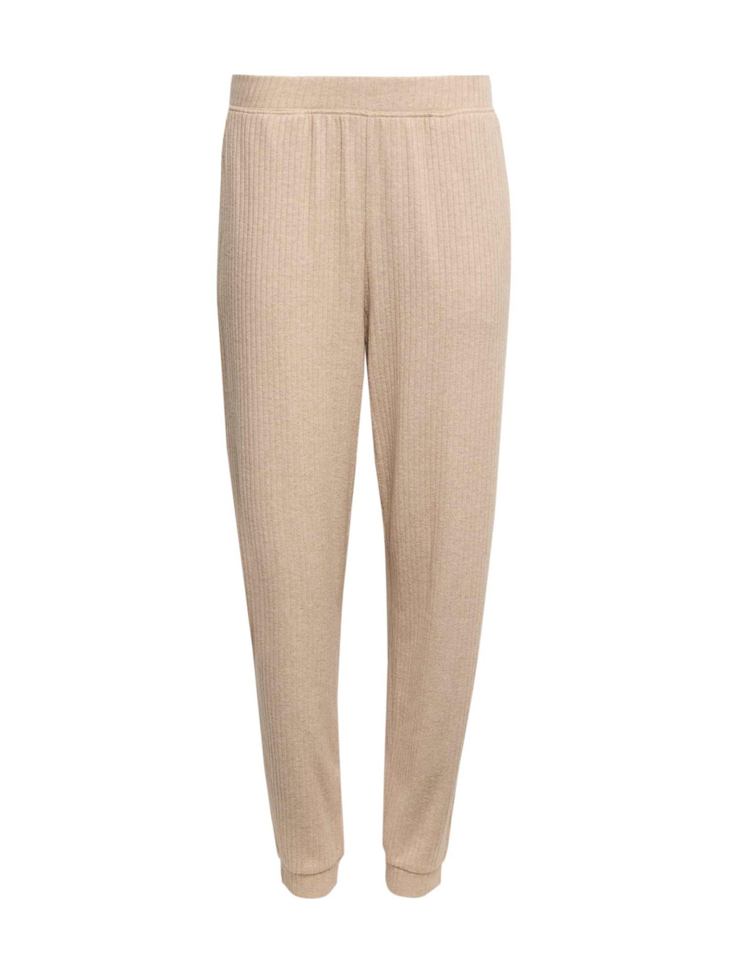 Marks & Spencer Pyjamabroek in Beige: voorkant
