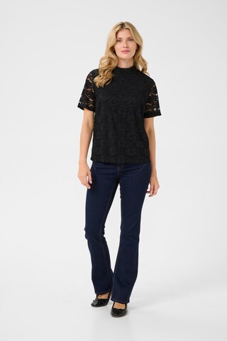 Cream Blouse 'Lasi' in Black