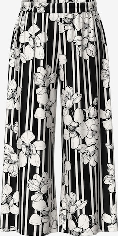 Wide leg Pantaloni 'Raquel' de la Ulla Popken pe negru: față