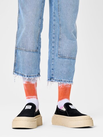 Happy Socks - Meias 'Dip Dye' em branco