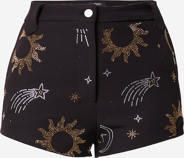 Nasty Gal Slimfit Shorts 'Premium Hotfix Celestial' in Schwarz: predná strana