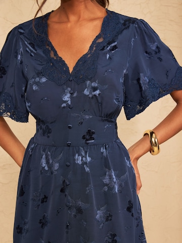 love & roses - Vestido en azul