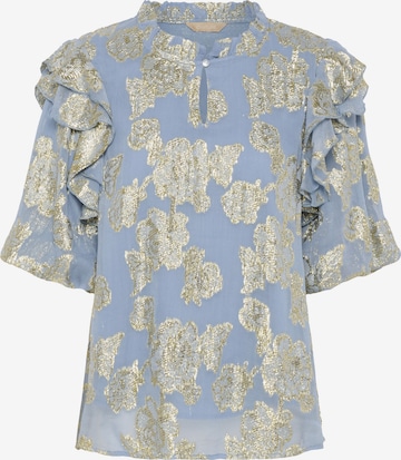 Chemisier 'Floi' CULTURE en bleu : devant