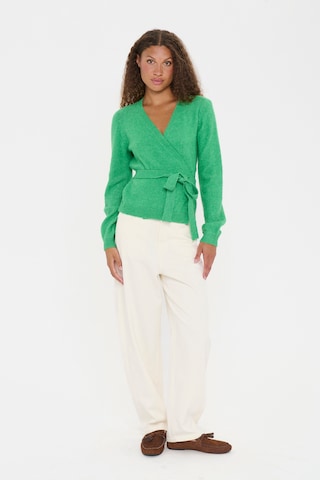 SAINT TROPEZ Knit cardigan 'Larna' in Green