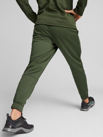 Effilé Pantalon de sport PUMA en vert