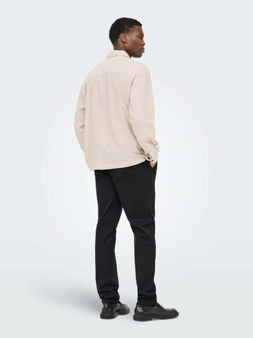 Only & Sons Szabványos Chino nadrág 'ONSWEFT' - fekete