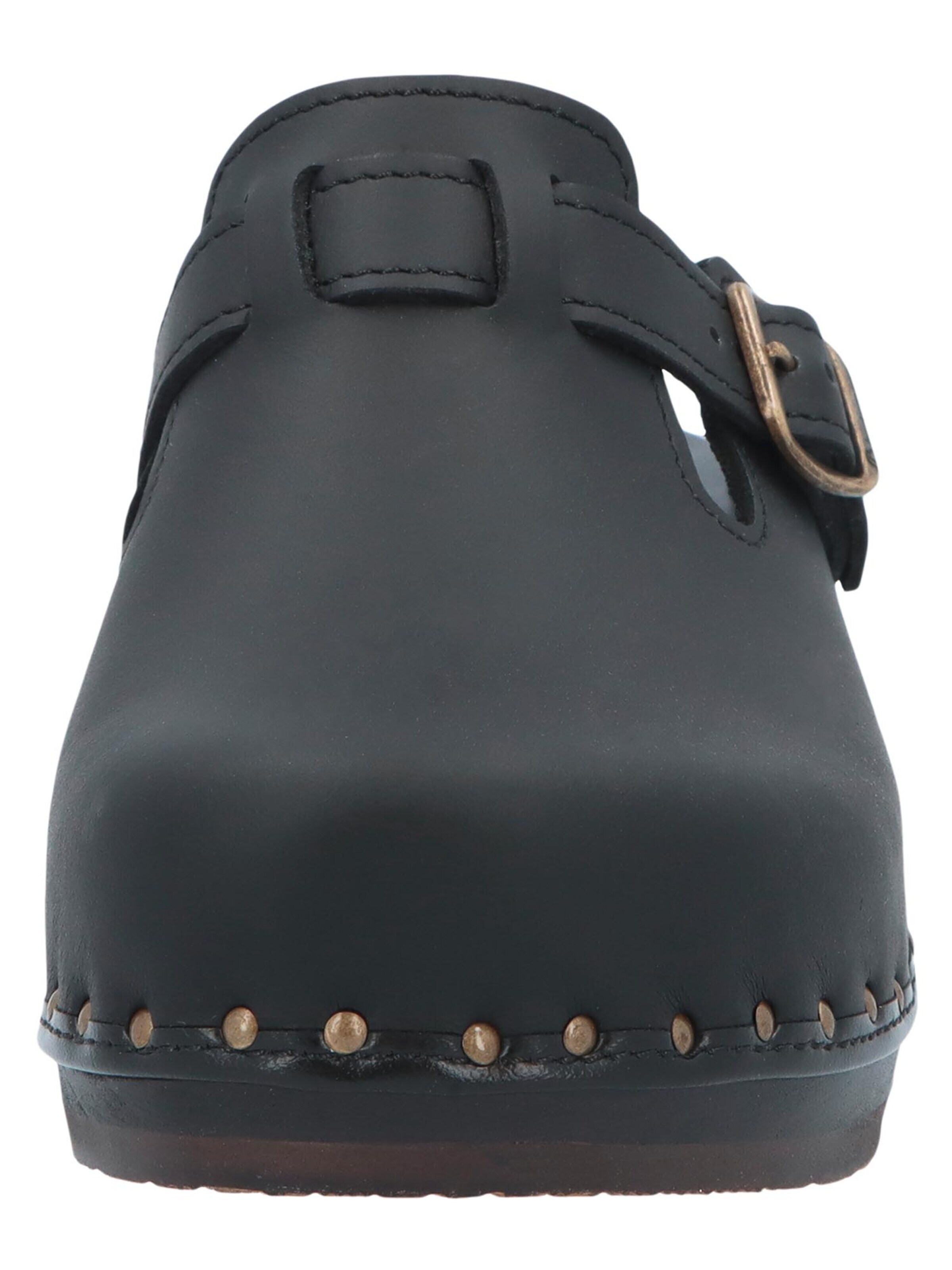 BERKEMANN Clogs 'Riemen-Toeffler'‌‌‌‌ in Schwarz