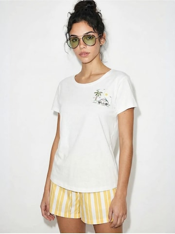 T-shirt Bianco Lucci en blanc