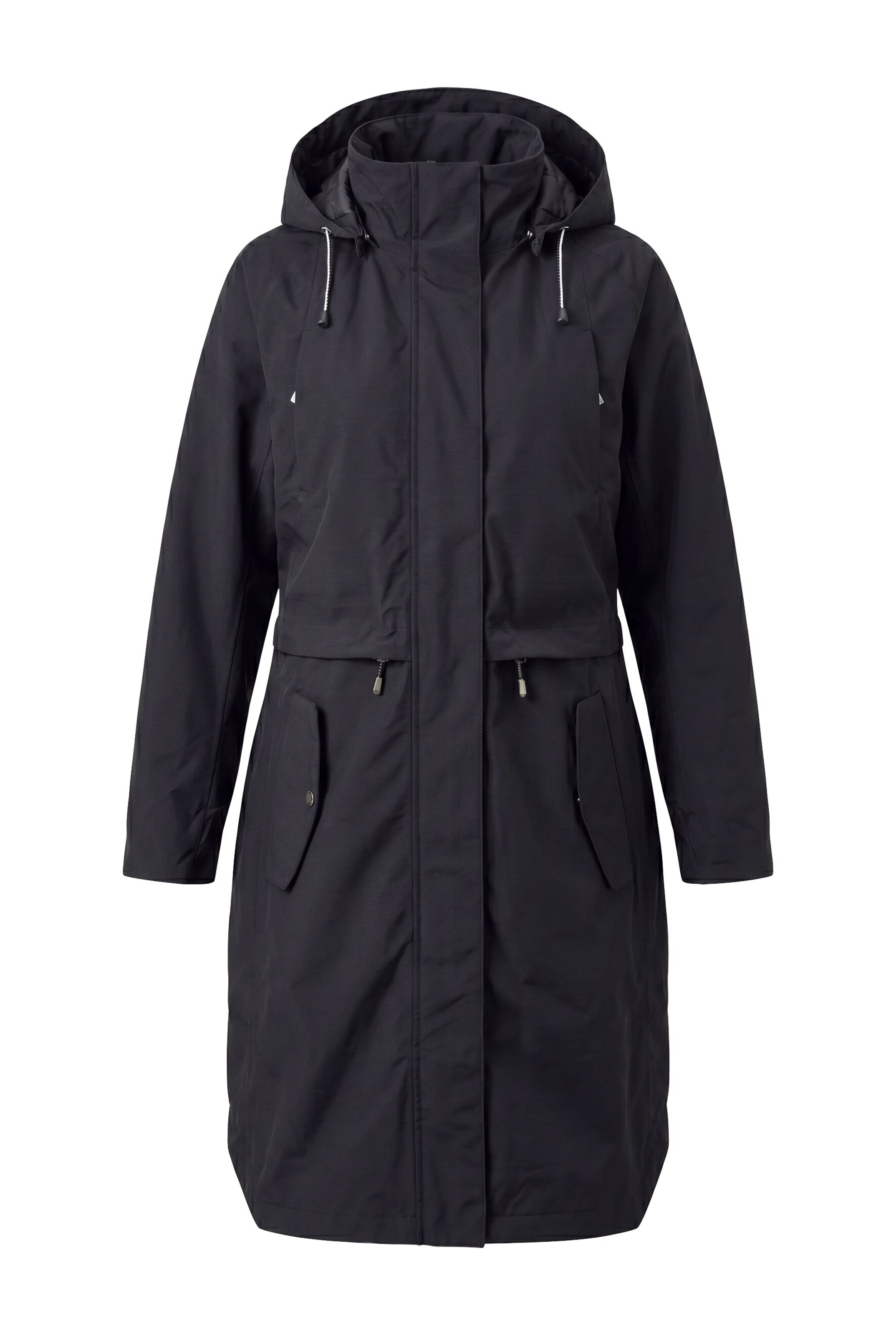 Ulla Popken Funktionsjacke in Schwarz: Vorderseite