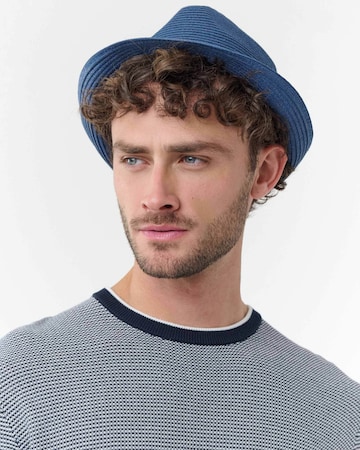 bugatti Hat 'Trilby' in Blue: front