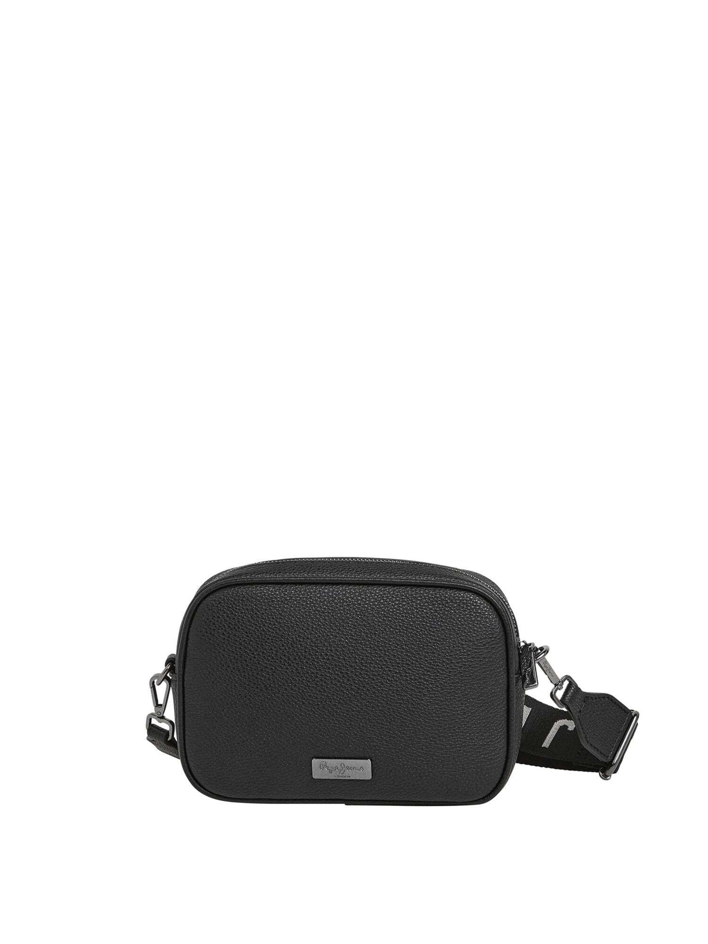 Pepe Jeans Schoudertas in Zwart: voorkant