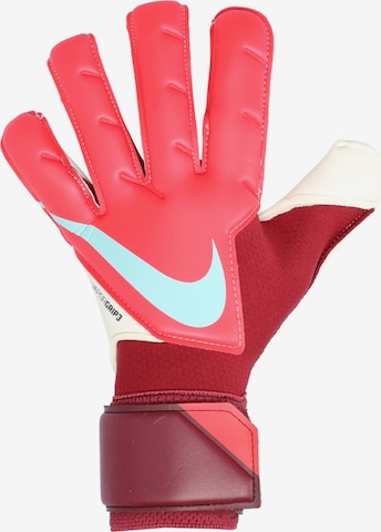 NIKE Athletic Gloves in Red: front