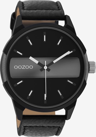 OOZOO Analog Watch in Black: front