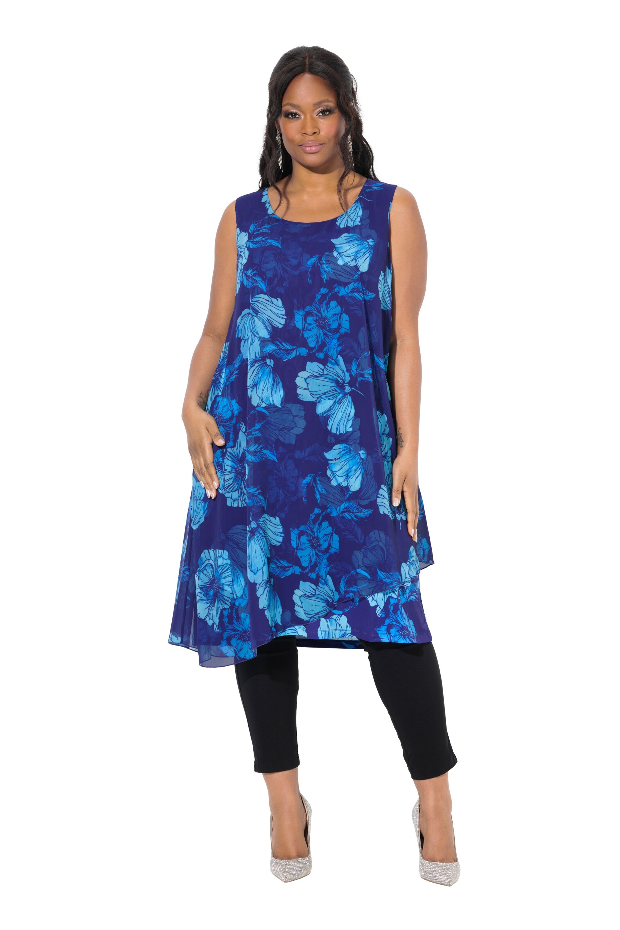 Ulla Popken Kleid in Blau: Vorderseite