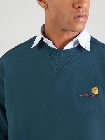 Carhartt WIP Sweatshirt 'American Script' i grön
