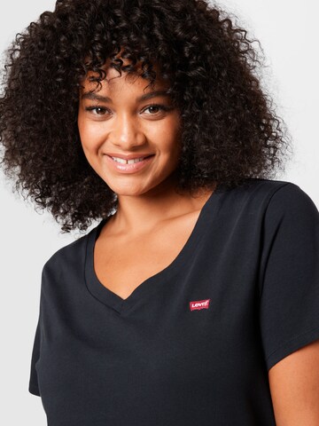 Tricou 'PL V Neck Tee' de la Levi's® Plus pe negru