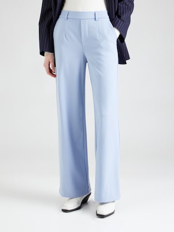 OBJECT - Perna larga Calças 'LISA' em azul: frente