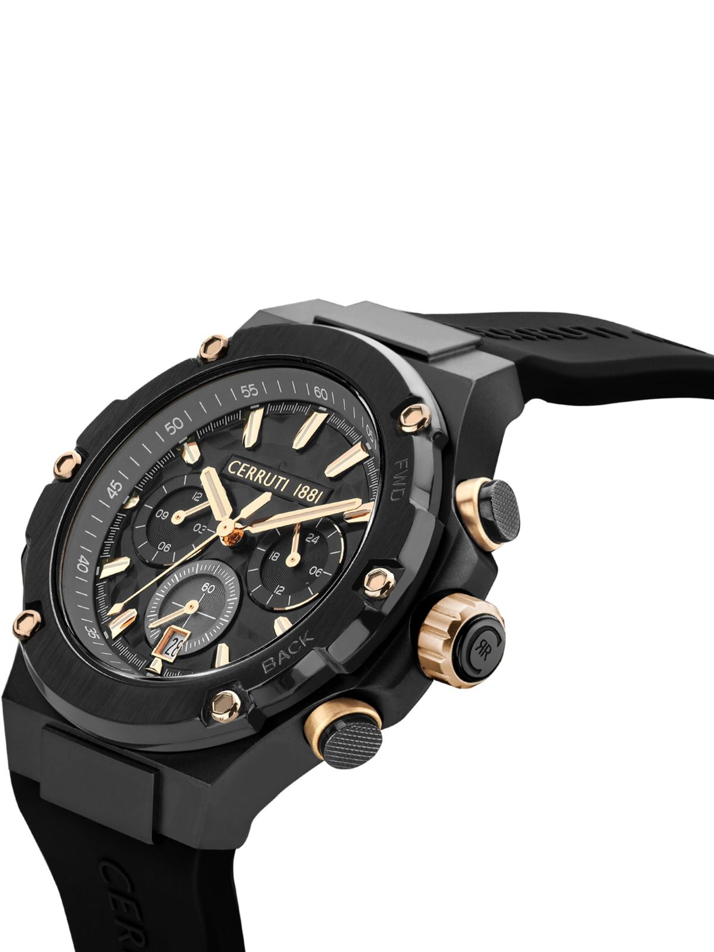 CERRUTI 1881 Analog watch 'Chronograph Lucardo' in Black