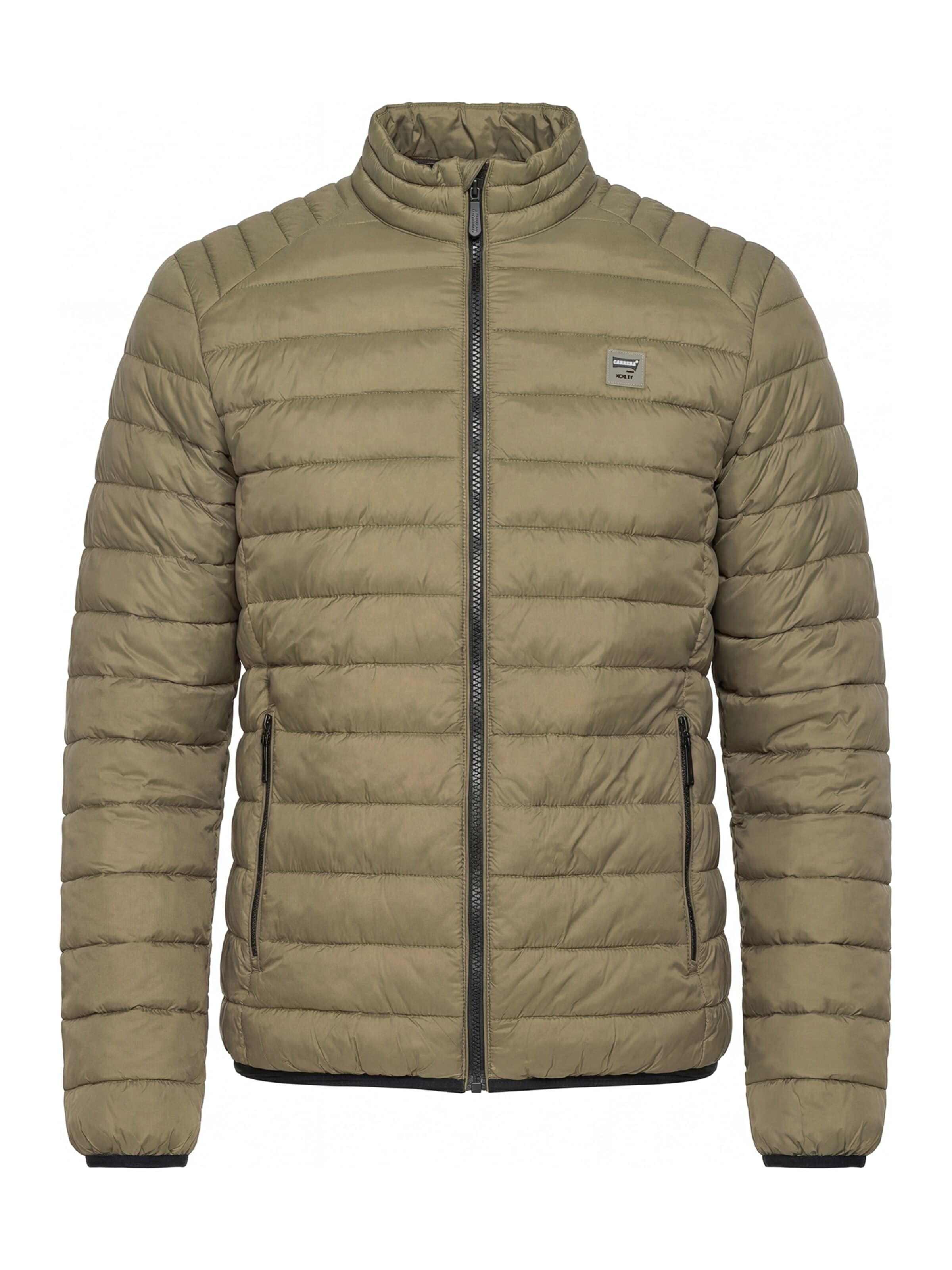 Carrera Jeans Outdoorjacke 'Upright-Collar'‌‌‌‌‌‌‌ in Grün: Vorderseite