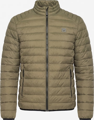 Carrera Jeans Outdoorjacke 'Upright-Collar' in Grün: Vorderseite