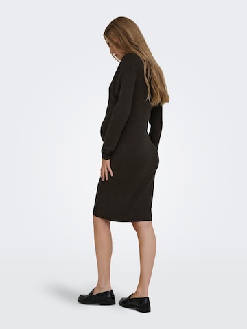 Only Maternity Knit dress 'OLMFemi' in Brown