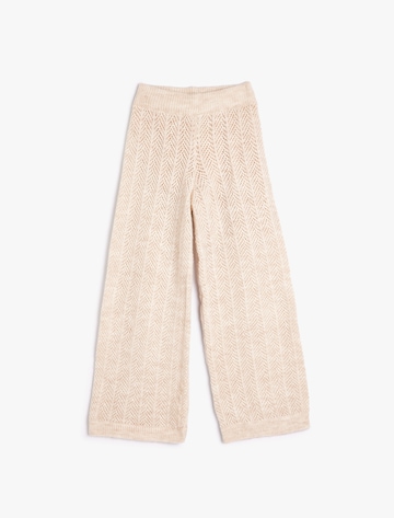 Koton Flared Pants in Beige: front