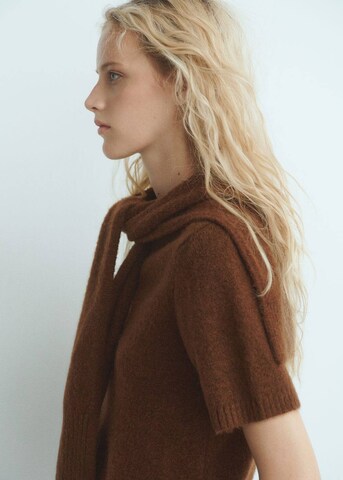 MANGO Pullover 'Leire' in Braun