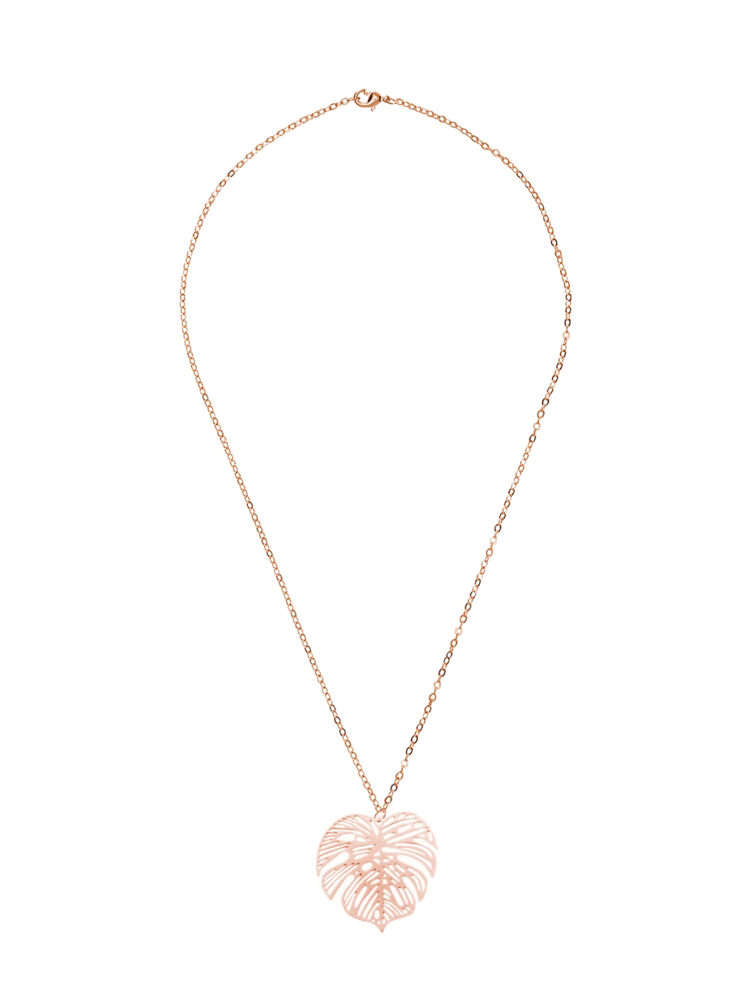 Gemshine Kette in Pink: Vorderseite