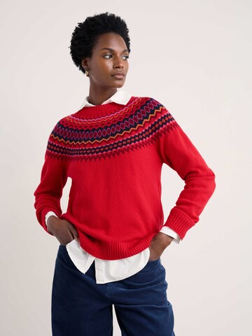 Seasalt Cornwall Neulepaita ' Gurnard's Head' ' värissä punainen: etupuoli