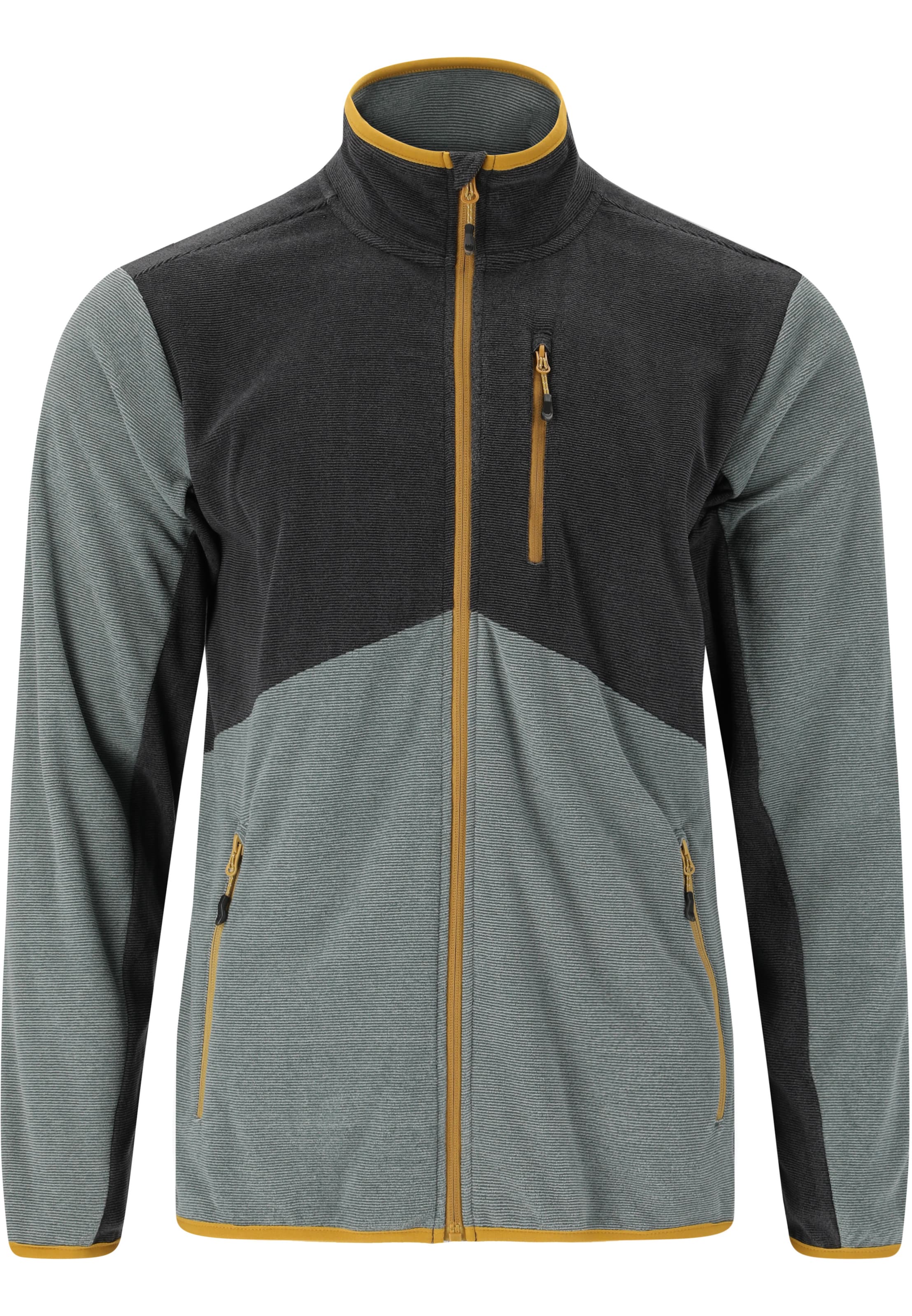 Whistler Athletic fleece jacket 'Greyson' in Grey: front