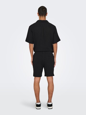Only & Sons Regular Pants 'ONSTel-Pas' in Black