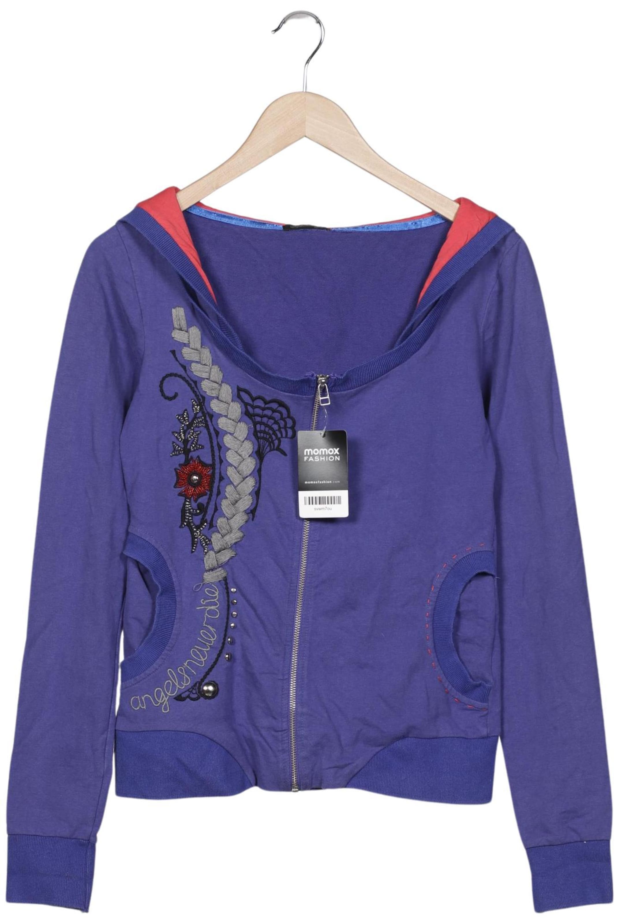 Angels Never Die Sweatshirt & Zip-Up Hoodie in S in Purple: front