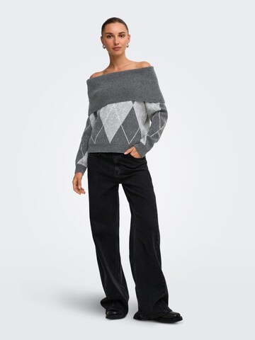 ONLY - Jersey 'Alivia' en gris