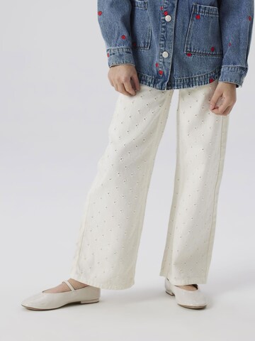 Wide Leg Jean NAME IT en blanc : devant